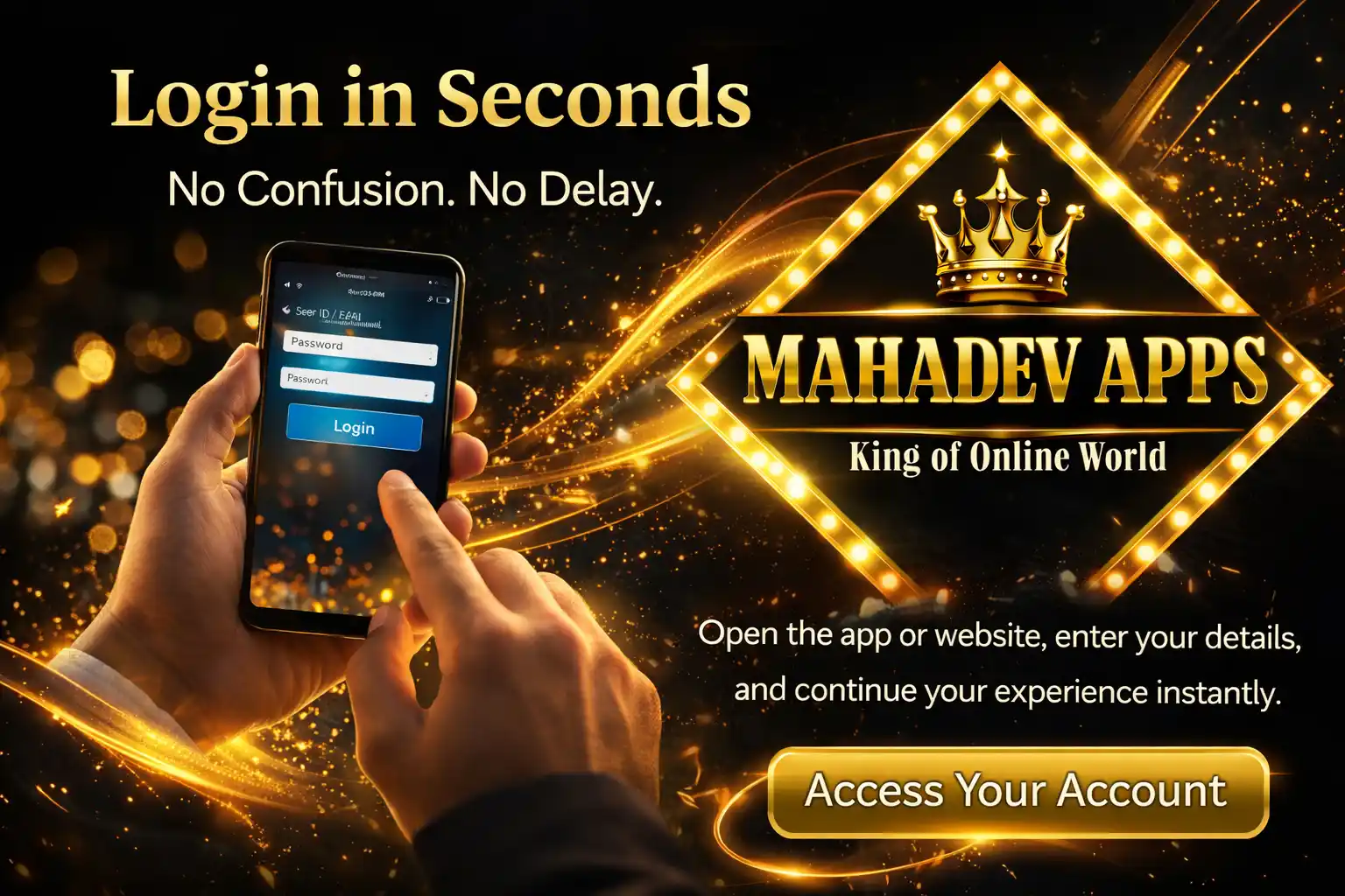 Login in Seconds
