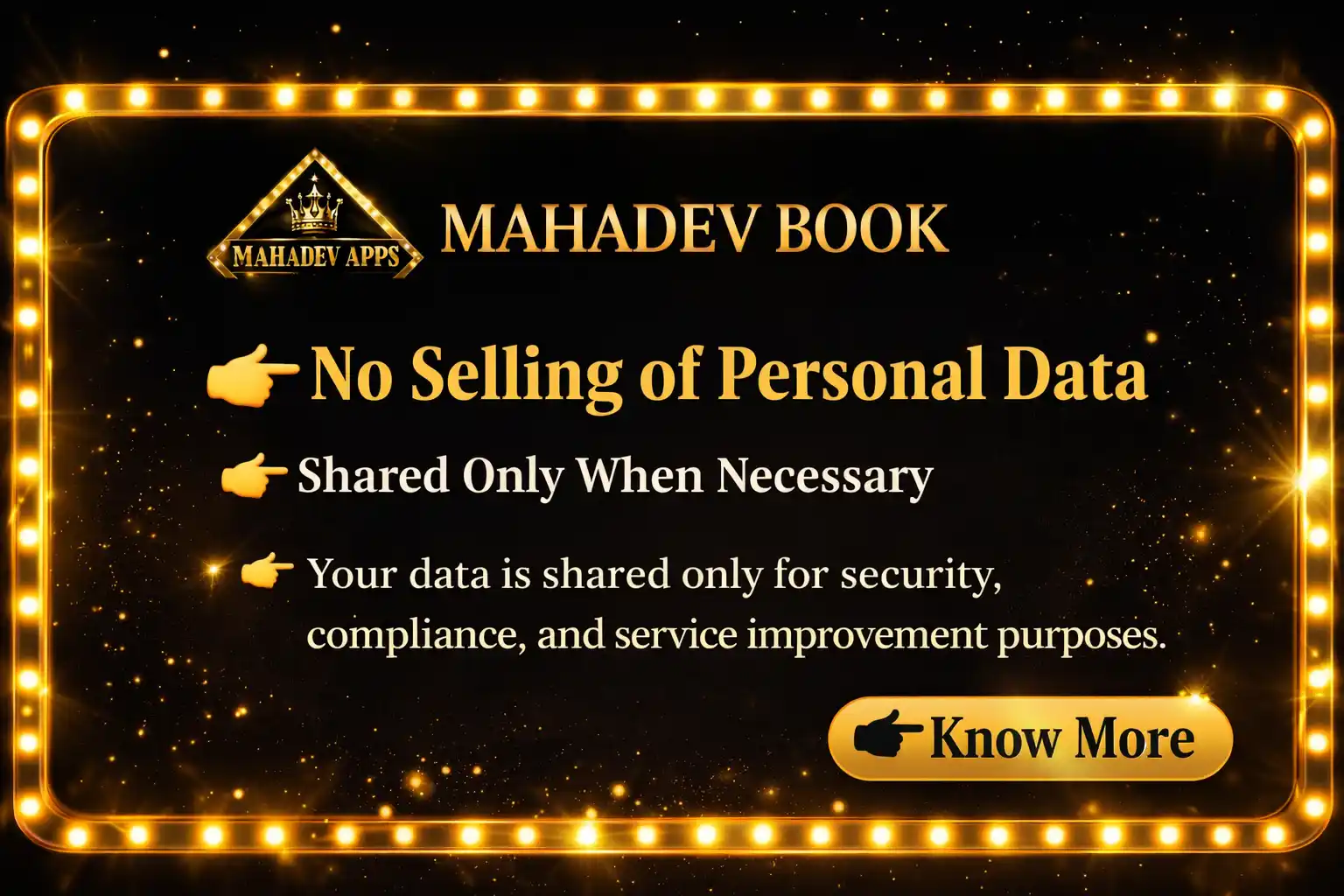 No Selling of Personal Data